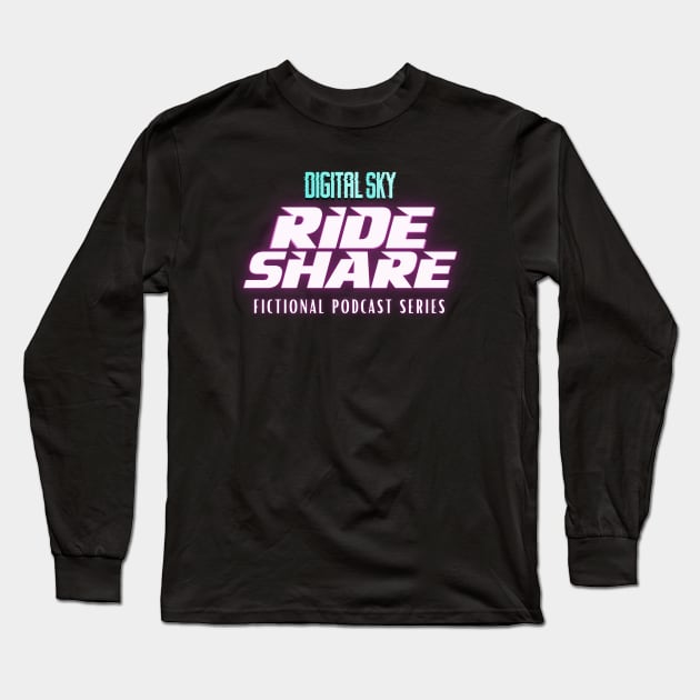 Digital Sky: Ride Share (Large Logo) Long Sleeve T-Shirt by DigitalSky